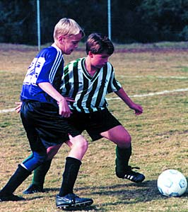 kids playing soccer