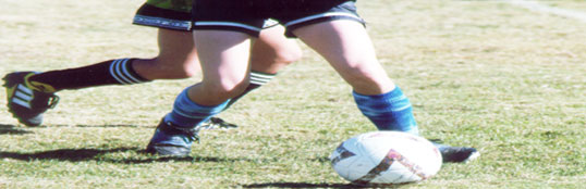 youths playing soccer