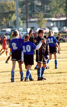 kids playing soccer